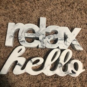Marble hello relax decor bundle